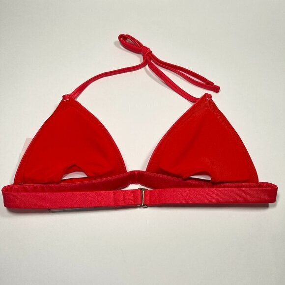 Victoria Secret Medium M Shine Strap Triangle Bikini Top Halter Pink - Picture 4 of 5